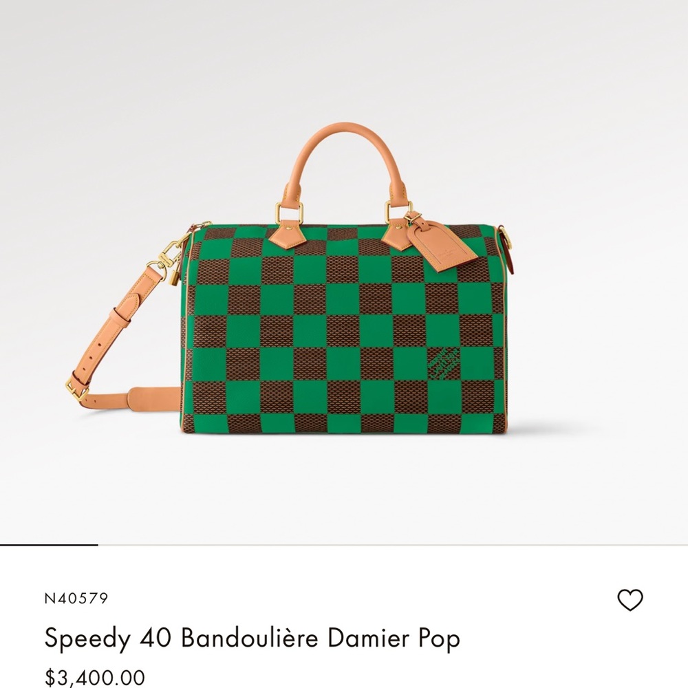 Speedy 40 Bandoulière Damier Pop